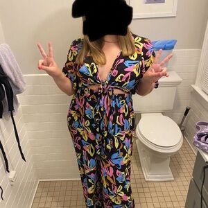 Colorful Floral Jumpsuit